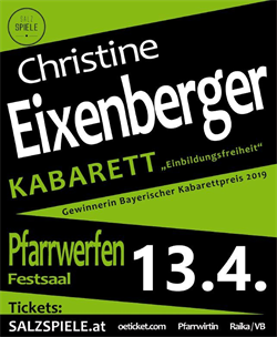 SalzSpiele Kabarett Christine Eixenberger - Einbildungsfreiheit